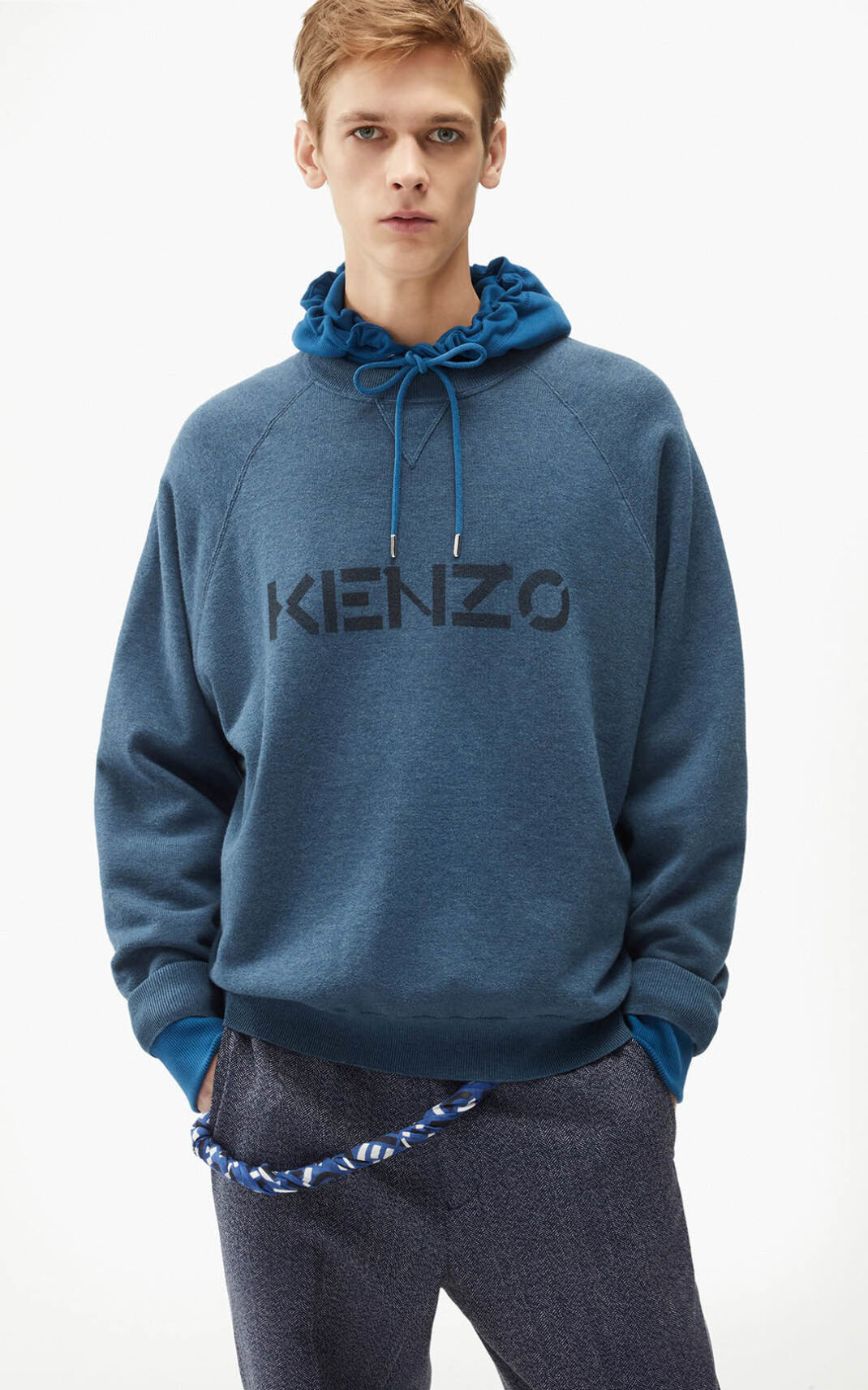 Kenzo logo Stickad Tröja Herr | 47306-LGTU